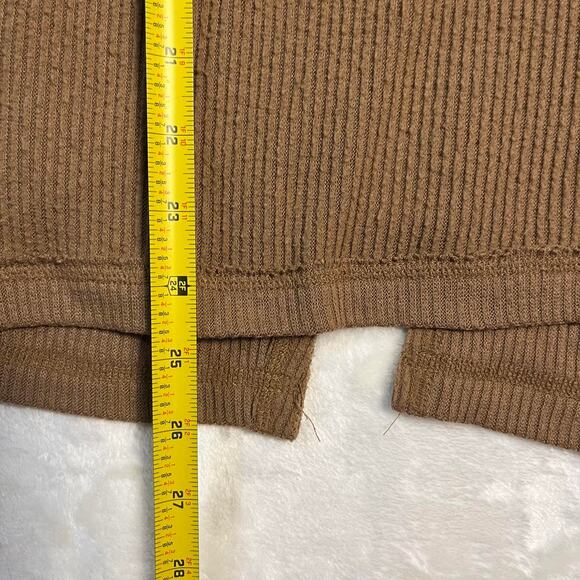 We The Free People Sweater Womens XS Drape Cowlneck Brown Lightweight Whimsy - Picture 6 of 7